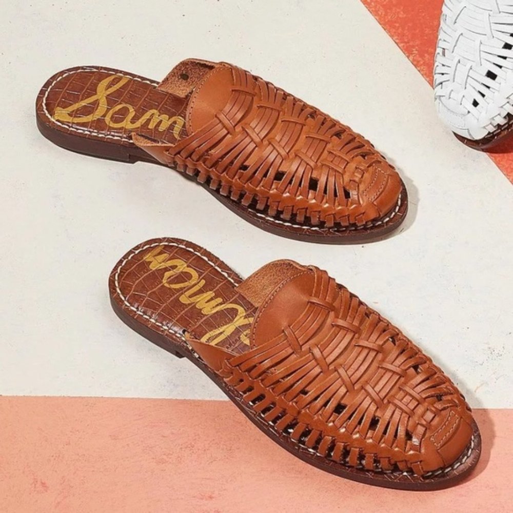 SAM EDELMAN Keelyn Hurache Mule- brown